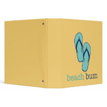 Flip Flops Beach Bum Custom Binder