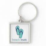 Flip Flops Beach Bum keychains