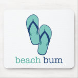 Flip Flops Beach Bum mousepads