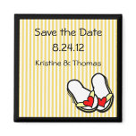 Flip Flops Beach Save the Date Magnet