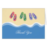 Flip Flops Beach Thank You Card
