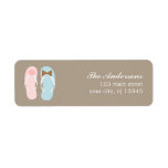 Flip Flops Beach Wedding Custom Return Address Labels