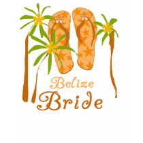 Flip Flops Belize Bride t-shirts by weddingsareus Flip Flops Belize Bride t-shirts