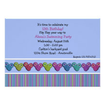 Flip Flops Birthday Party Invitation