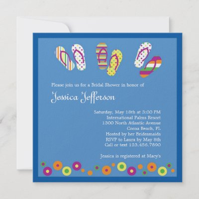 Flip Flops Free Shipping on Flip Flops Bridal Shower Invitation By Marlenedesigner