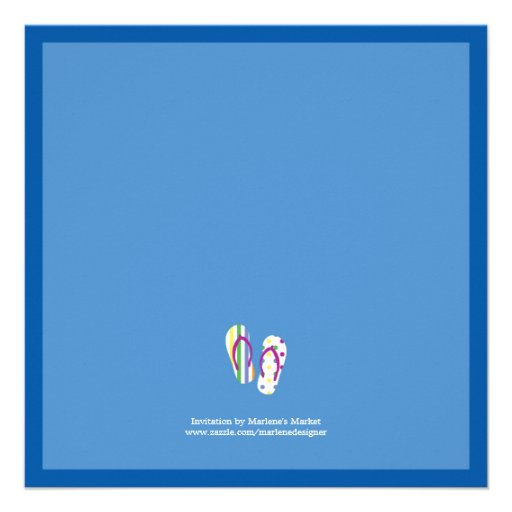 Flip Flops Bridal Shower Invitation