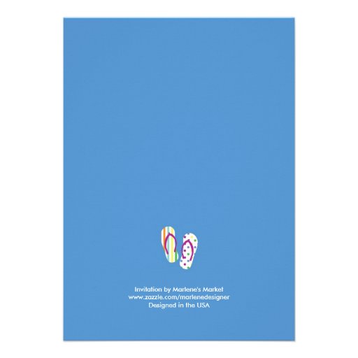 Flip Flops Bridal Shower Invitation