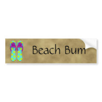 Flip Flops Bumper Sticker bumper stickers by 13BlackCatsDesigns Flip Flops Bumper Sticker bumper stickers