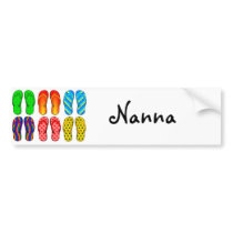 Flip Flops Bumper Sticker