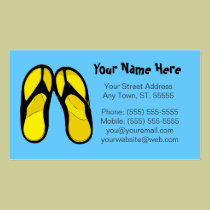 Flip Flops Business Card business cards