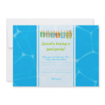 Flip Flops by the Pool Custom Invites