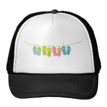 Flip-Flops ClothesLine Trucker Hats