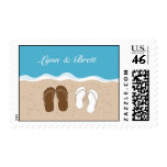 Flip Flops Couple Bridal Postage