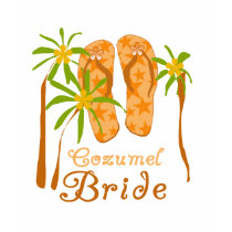 Flip Flops Cozumel Bride t-shirts by weddingsareus Flip Flops Cozumel Bride t-shirts