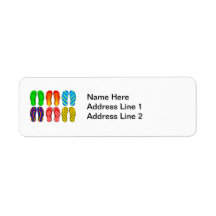 Flip Flops Custom Return Address Labels