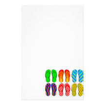 Flip Flops Custom Stationery