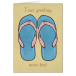 Flip Flops Customizable Card