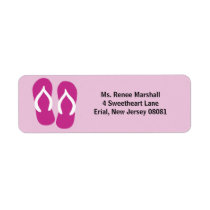Flip Flops & Customize Your Text Return Address Label