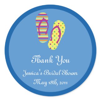 Flip Flops Favour Sticker sticker