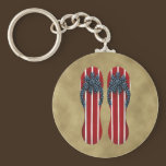Flip Flops Flag Keychain keychains
