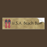 Flip Flops Flags Bumper Sticker bumper stickers