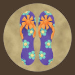Flip Flops Floral Sticker stickers