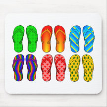 Flip Flops Mouse Pads