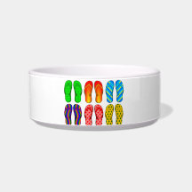 Flip Flops Cat Food Bowl