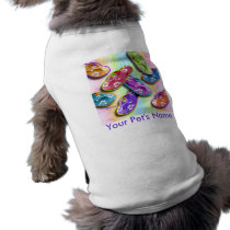FLIP FLOPS Pet Tees pet clothing by PopArtDiva FLIP FLOPS Pet Tees pet clothing