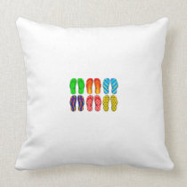 Flip Flops Throw Pillow