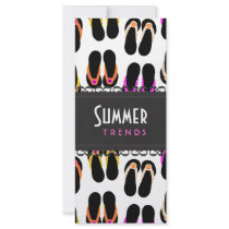 Flip Flops Customized Rack Card