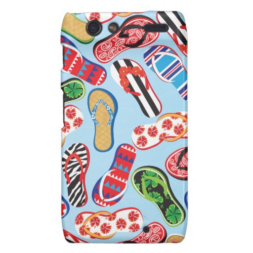 Flip Flops Sandals Motorola Droid RAZR Covers Zazzle