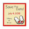 Flip Flops Save the Date Magnets by savetheweddingdate Flip Flops Save the Date Magnets