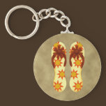 Flip Flops Sunshine Keychain keychains