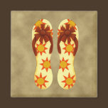 Flip Flops Sunshine Magnet magnets