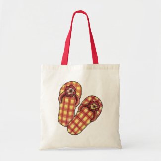 Flip Flops - Tote Bag Tote Bags