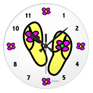 Flip Flops Wall Clock