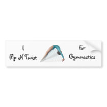 Flip N Twist, For Gymnastics bumper stickers by mu4lt1 Flip N Twist, For Gymnastics bumper stickers