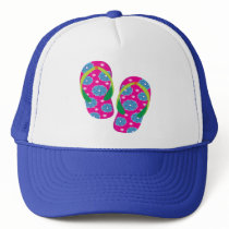Flipflops-pinkblue hats