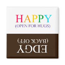 "FLIPPERS" HAPPY EDGY REFRIGERATOR MAGNET