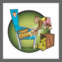 Flippin' Chimp Poster posters