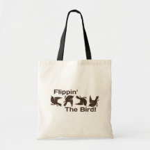Flippin' The Bird Canvas Bags
