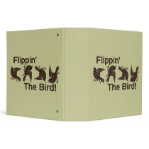 Flipping the Bird Vinyl Binder
