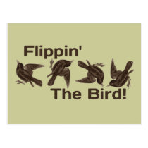 Flipping the Bird postcards