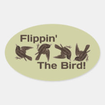 Flipping the Bird Stickers