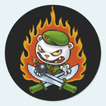 Flippy Flame Tattoo Sticker by happytreefriends Flippy Flame Tattoo Sticker