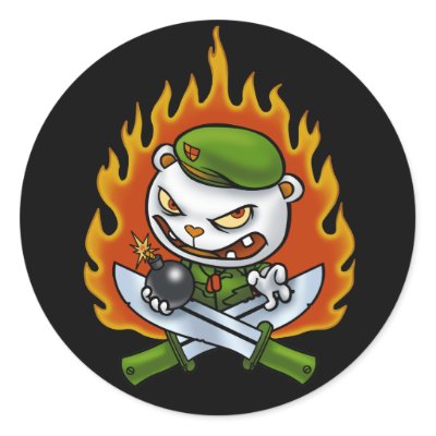 Flippy Flame Tattoo Sticker by happytreefriends