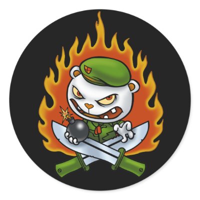 Flippy Flame Tattoo Sticker by happytreefriends