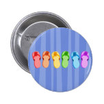 Flips-flopes del arco iris pins