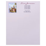 Flirt au Bord de la Mer ~ Vintage Fine Art Print Personalized Letterhead